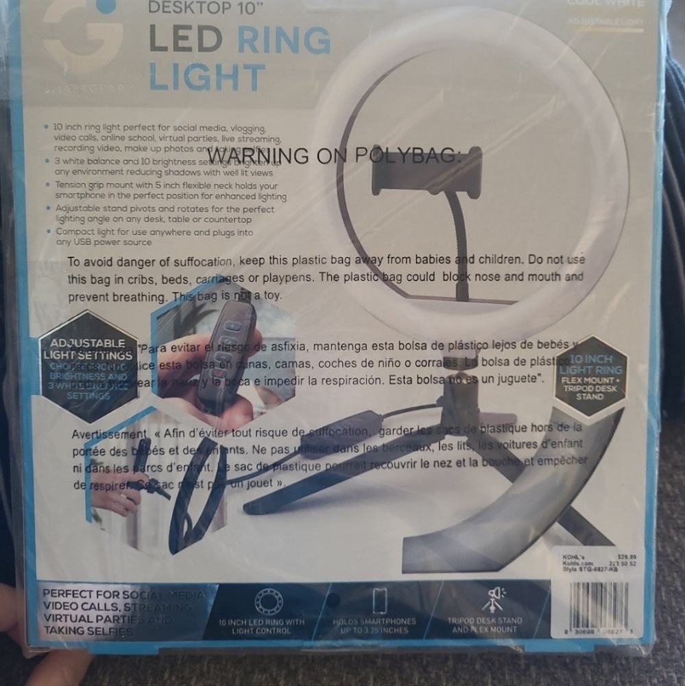 Desktop 10" LED Ring Light - Picture 2 of 2